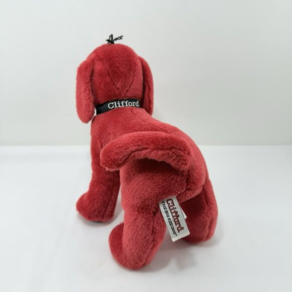 Douglas Scholastic Clifford Big Red Dog Plush Toy Book Stand Cuddle Collar Name - Picture 2 of 12